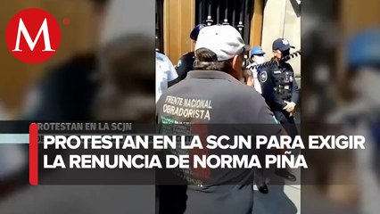Simpatizantes de AMLO intentaron ingresar a la SCJN el sábado