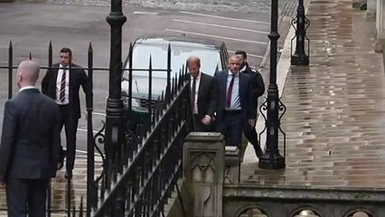 Harry arrives at court for hacking claims hearing