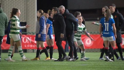 Download Video: Rangers coach appears to headbutt Celtic manager after women’s Old Firm derby