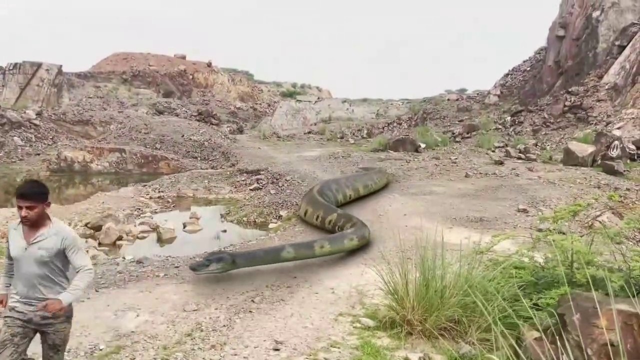 Python Snake vs Man in Real life HD