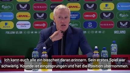 Deschamps: "Eine gute Leistung von Pavard"