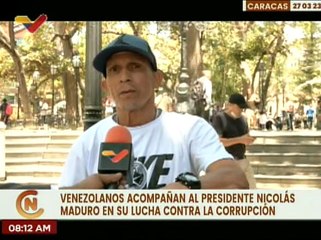 El presidente Nicolás Maduro es respaldado por el pueblo en sus acciones contra la corrupción