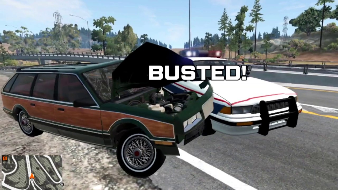BeamNG Drive Retro Police Chase