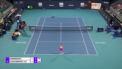 Andreescu wheeled out of Miami Open with ankle injury