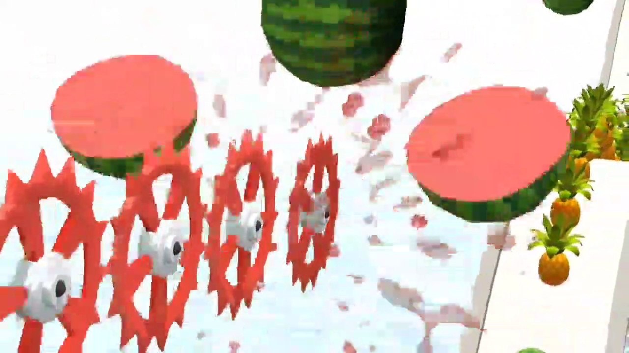 Fruit Cutting For Multiple Roller Kids Gaming vodeos Satisfing Cutting Follow fore more videos