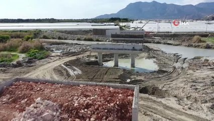 Patara Köprüsü yapım çalışmaları devam ediyor