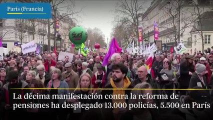 Décimo día de protestas en Francia tras la reforma del presidente Macron