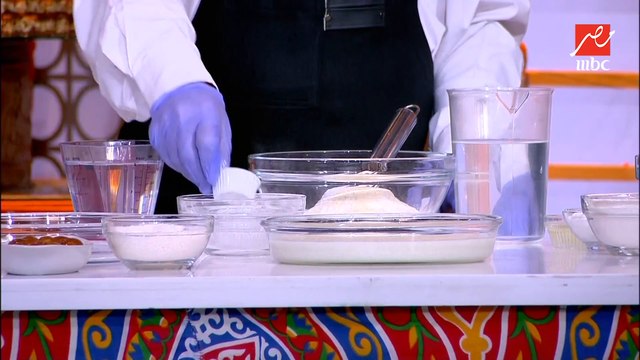 بودينج أرز بالكراميل مع قطايف محشية أرز بلبن