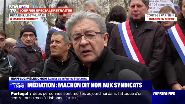 Jean-Luc Mélenchon (LFI): Depuis le soir du 49.3 et de la motion de censure, la France marche hors des clous