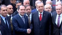 Cumhurbaşkanı Erdoğan, Fatih Erbakan görüşmesi başladı