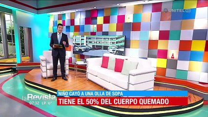 Niño está en terapia después de que cayera a una sopa hirviendo