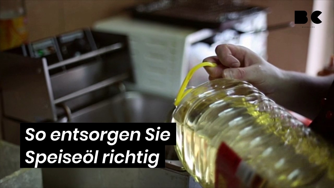 So entsorgen sie speiseöl richtig