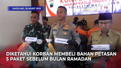 Download Video: Ledakan Mercon di Magelang, Penjual Bahan Petasan Ditangkap Polisi