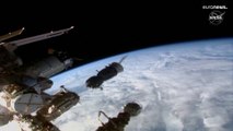 فيديو: انفصال المركبة الفضائية سويوز عن محطة الفضاء الدولية وعودتها إلى الأرض