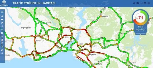 İSTANBUL'DA YAĞMUR TRAFİĞİ ETKİLEDİ, YOĞUNLUK YÜZDE 70'İ AŞTI