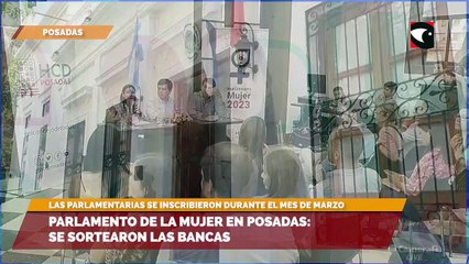 Parlamento de la mujer en Posadas: Se sortearon las bancas