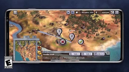 Présentation de Sid Meier's Railroads! sur iOS
