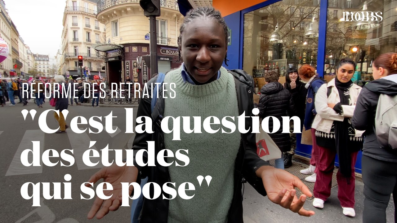 Myriam, lycéenne de 17 ans, explique pourquoi elle manifeste contre la réforme des retraites