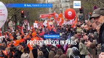Protestmarsch in Paris: 