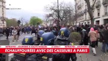 Tensions entre manifestants et forces de l'ordre à Paris