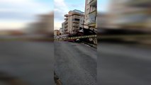 Trabzon'da Fırtına: Apartmanların Çatıları Uçtu