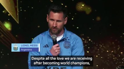Messi thanks Argentina after 'achieving everything in football'