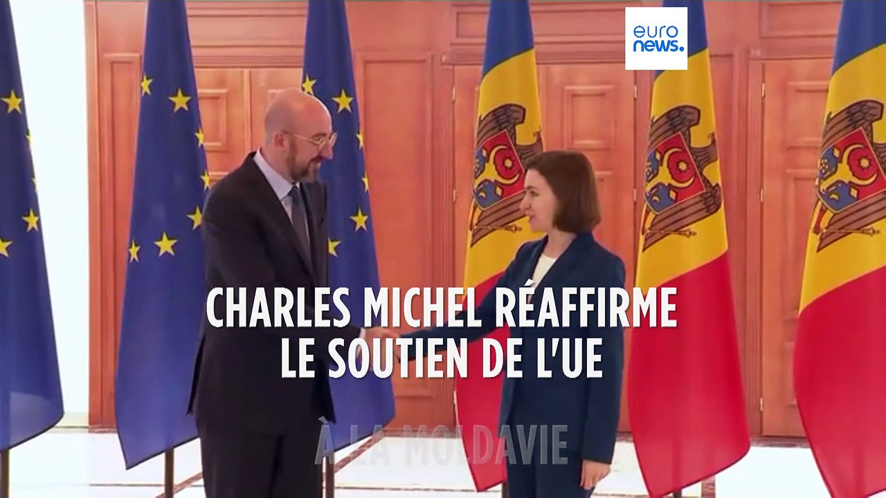 En visite à Chisinau, Charles Michel réaffirme le soutien de l'UE à la Moldavie