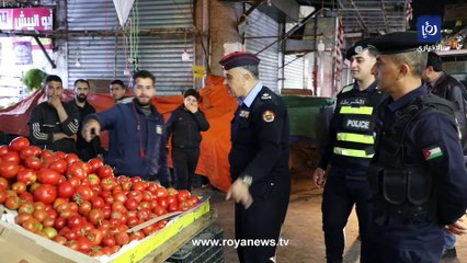 جولة أمنية على البسطات والبيع العشوائي في عمان