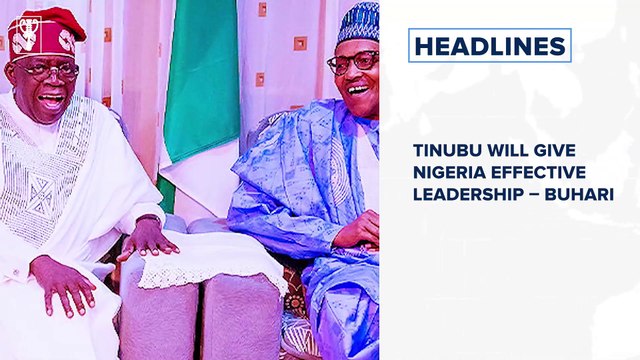 Tinubu will give Nigeria effective leadership – Buhari, Fire razes building in Lagos market and more