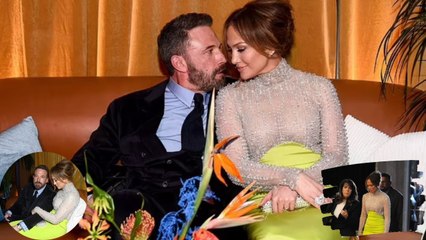 Jennifer Lopez and Ben Affleck looked every inch the happy couple.