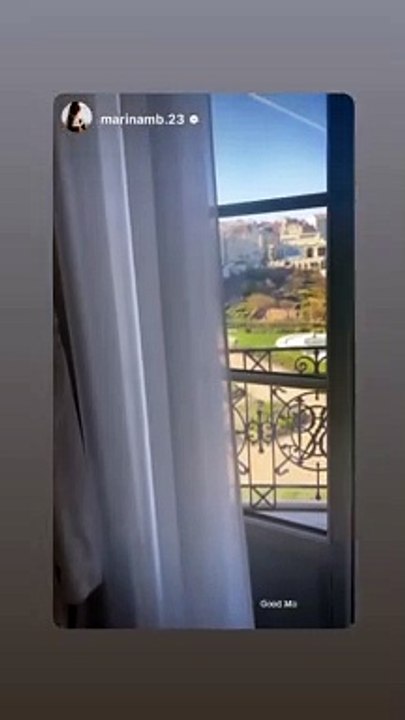 Sa compagne Marina a également publié une vidéo de la vue depuis leur chambre d'hôtel Luca Zidane est à Biarritz avec sa compagne, Marina