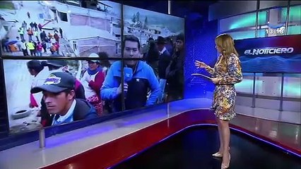 Así escucharon un "ruido" de posible sobreviviente tras deslave en Alausí