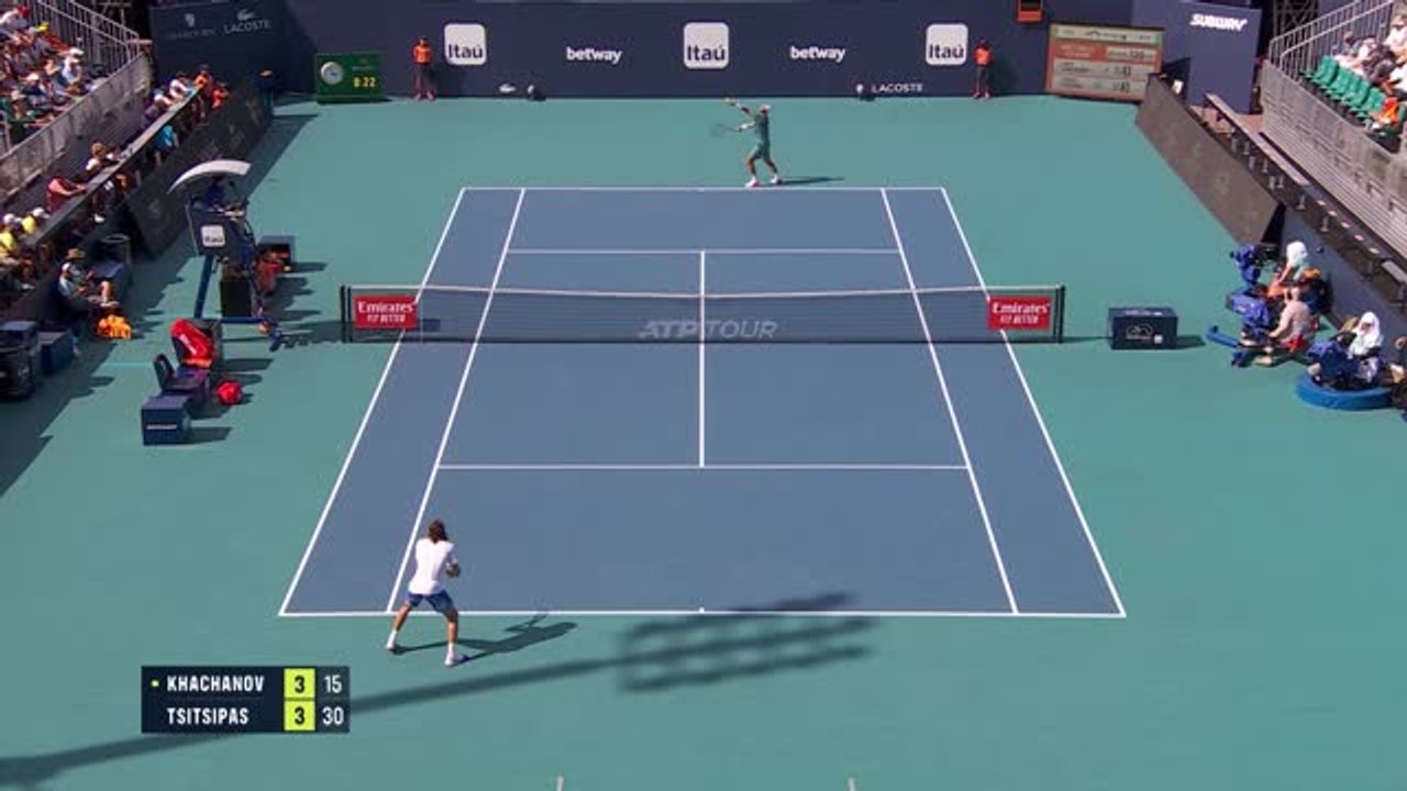 Highlights: Tsitsipas unterliegt Khachanov