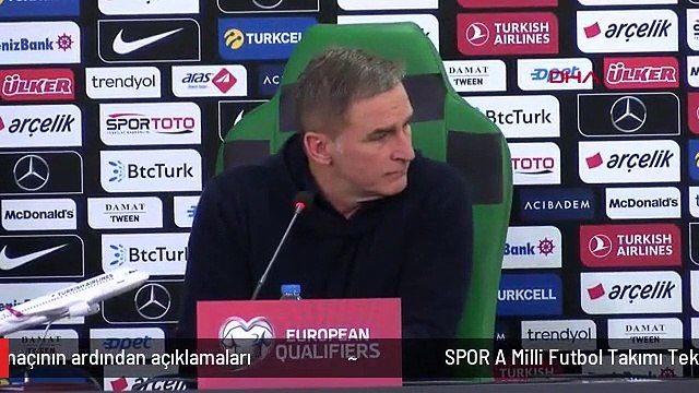 SPOR A Milli Futbol Takımı Teknik Direktörü Stefan Kuntz'un Hırvatistan maçının ardından açıklamaları