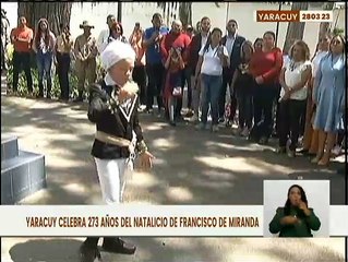 Yaracuy | Realizaron actividades culturales en honor al prócer Francisco de Miranda en San Felipe