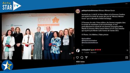 Charlene de Monaco scintillante : look de star et diamants, elle sort le grand jeu au bras d'Albert