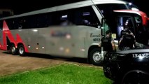 Pelotão de Choque vistoria ônibus de linha em fiscalização contra ilícitos