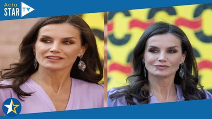 Letizia d'Espagne radieuse en robe lilas : la demande très spécifique de la reine sur ce modèle icon
