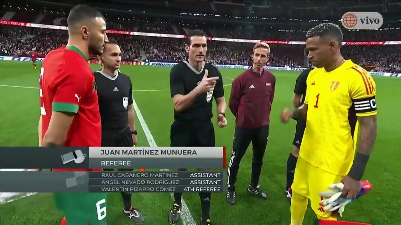 Marruecos vs Perú  amistoso internacional 2023