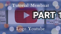 cara membuat logo youtube menggunakan Blender 3D PART 1