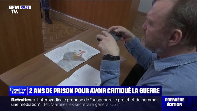Russie: un père condamné à deux ans de prison pour un dessin anti-guerre réalisé par sa fille