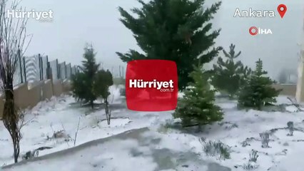 Ankara'da kar yağışı başladı