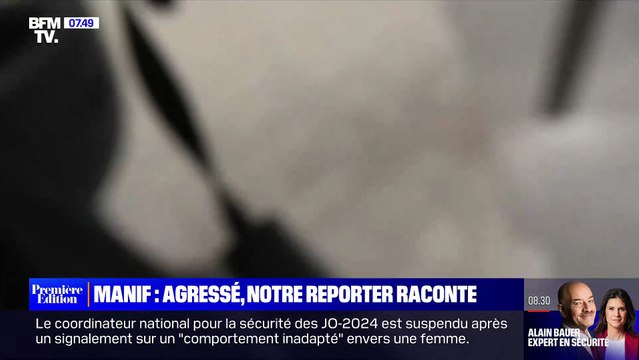 Retraites - BFM TV diffuse les images de ses reporters agressés, hier, par une vingtaine de casseurs à Paris : Ils nous ont fait tomber et on a été frappé