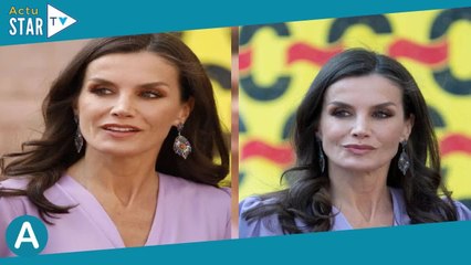 Letizia d'Espagne radieuse en robe lilas : la demande très spécifique de la reine sur ce modèle icon