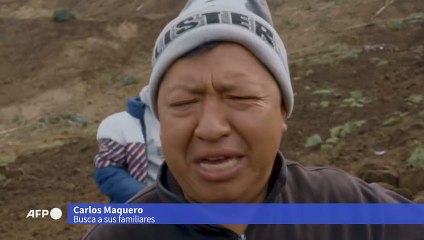 "Impotencia": A paso lento avanza el rescate de atrapados por alud en Ecuador