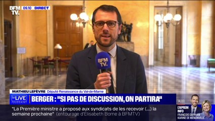 Mathieu Lefèvre (Renaissance): "Nous avons toujours besoin des syndicats pour améliorer les droits des travailleurs dans ce pays"