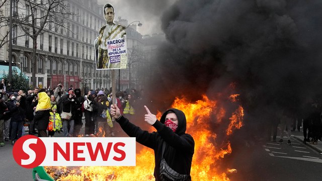 Protesters take to the streets for 10th day in France over pension reform