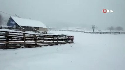 İznik’te mart ayında kar sürprizi