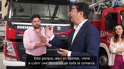 Presentación del parque de bomberos del valle de Güímar