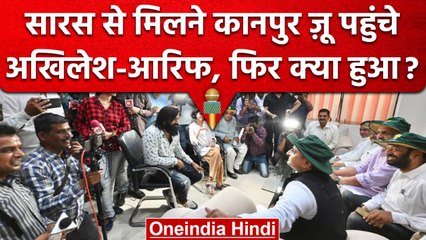 Akhilesh Yadav और Arif Saras से मिलने पहुंचे Kanpur Zoo,लेकिन नहीं इजाजत | वनइंडिया हिंदी